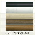 LVL(単板積層材)手すり丸棒　レザー調シート巻／塗装仕上