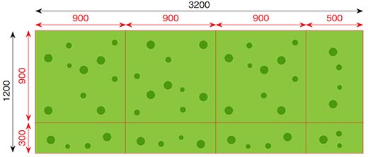 壁面フェイクグリーンGR1239の特注対応