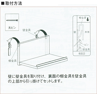 壁付けL型シェルフ｜石膏ボード壁取り付け可能｜Smart Wall