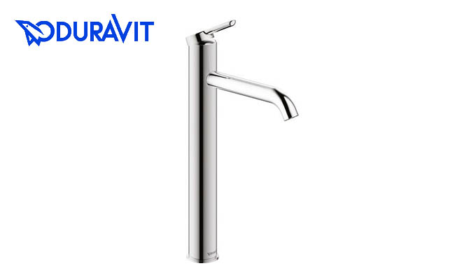 DURAVIT C1 ロング クロームの洗面混合水栓 引き棒無