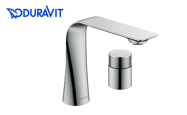 DURAVIT D.1 ショート クロームの洗面混合水栓