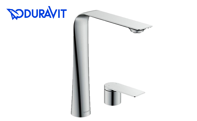 DURAVIT D.1 ロング クロームの洗面混合水栓