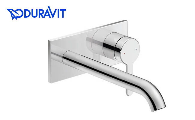 DURAVIT C1 クローム 壁付け洗面混合水栓