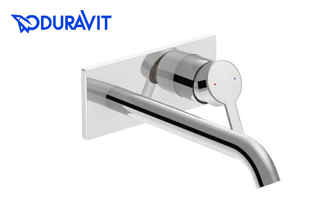 DURAVIT C1 クローム 壁付け洗面混合水栓